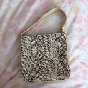 Victoria secret purse snake skinned
